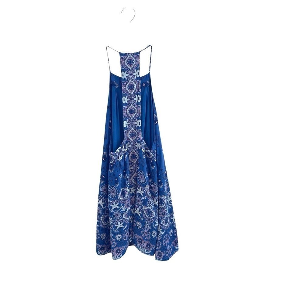 Ecote Urban Outfitters Gigi Blue and White Sleeveless T Back Mini Dress Size XS - Picture 12 of 15